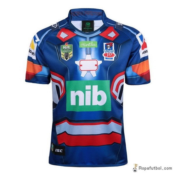 Camiseta Rugby Newcastle Knights Hombre de Acero 2017 Azul